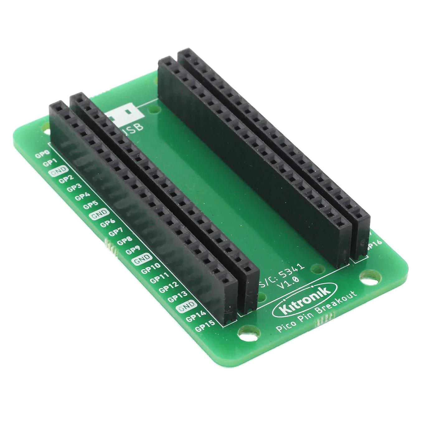 Pin Breakout for the Raspberry Pi Pico by Kitronik - The Pi Hut