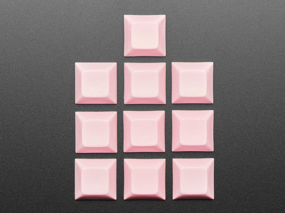 Pink DSA Keycaps for MX Compatible Switches - 10 pack by The Pi Hut - The Pi Hut