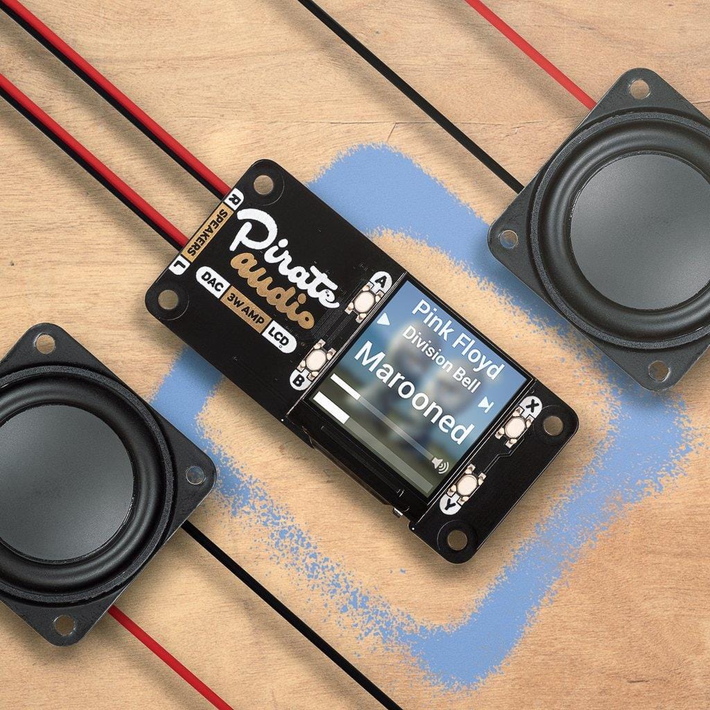 Pirate Audio: 3W Stereo Amp for Raspberry Pi by Pimoroni - The Pi Hut