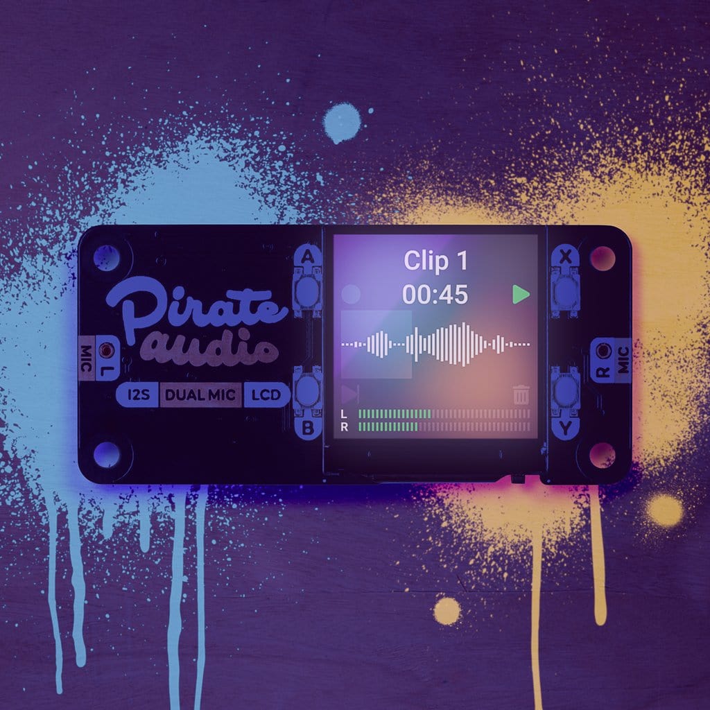 Pirate Audio: Dual Mic for Raspberry Pi by Pimoroni - The Pi Hut