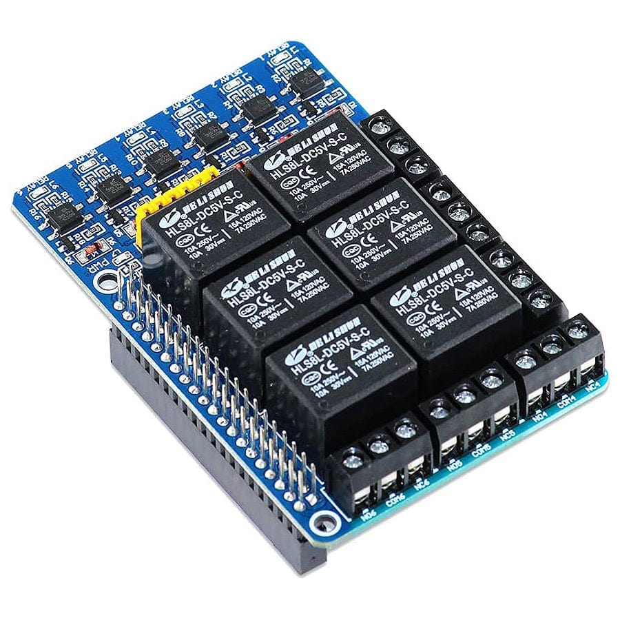 PiRelay 6 by SBC - The Pi Hut
