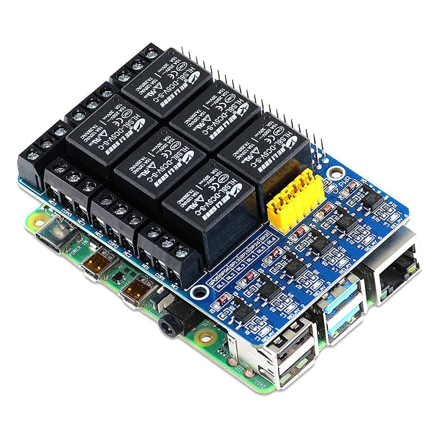 PiRelay 6 by SBC - The Pi Hut