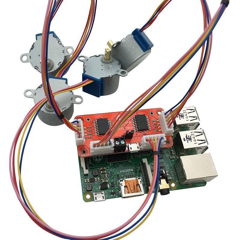 PiStep2 - Quad Stepper Motor Controller for Raspberry Pi by 4tronix - The Pi Hut