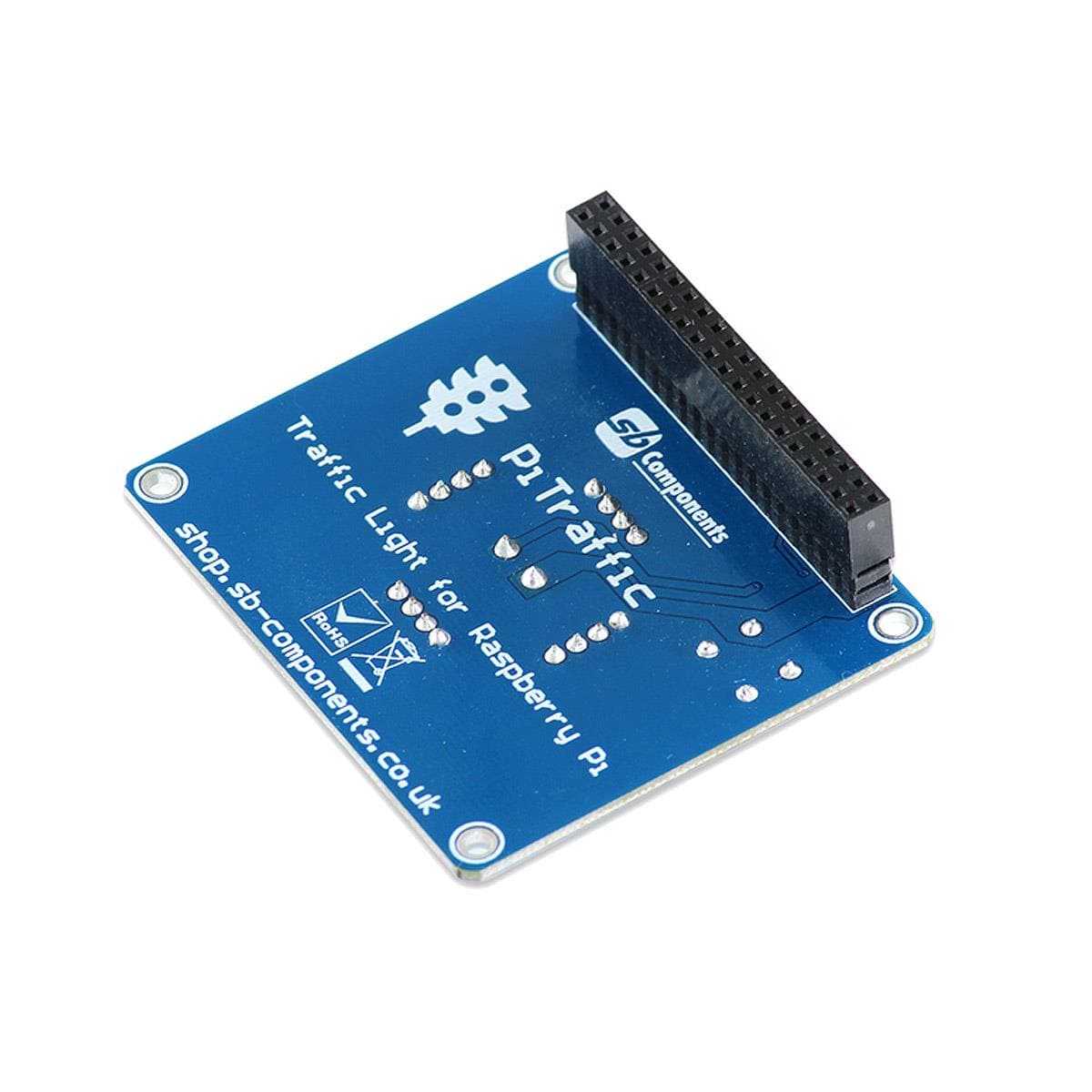 PiTraffic - Raspberry Pi Traffic Light HAT by SBC - The Pi Hut