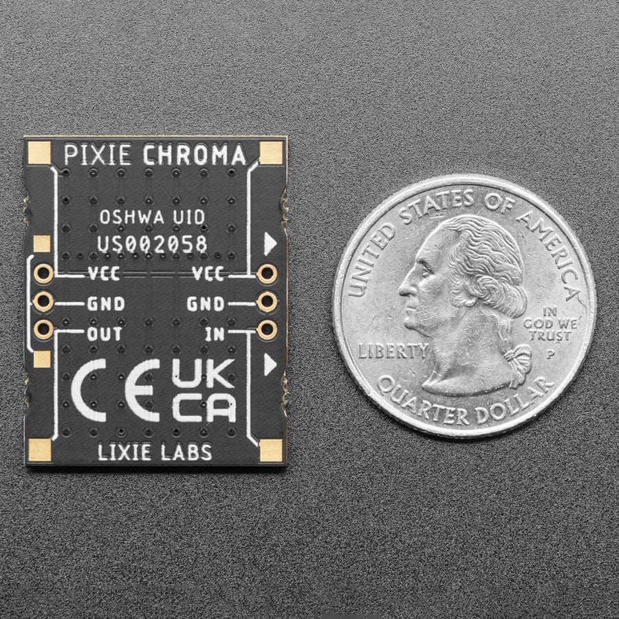 Pixie Chroma - Chainable 5x7 RGB LED Matrix Display by Lixie Labs - The Pi Hut