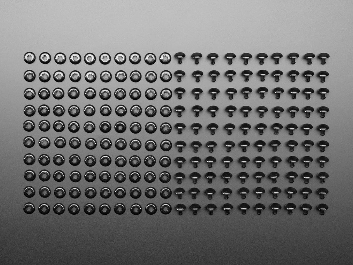 Plastic Pop Rivets for Cardboard Crafts (100-pack) by The Pi Hut - The Pi Hut