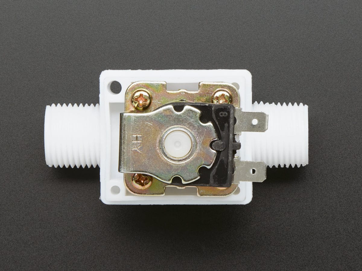 Plastic Water Solenoid Valve - 12V - 1/2" Nominal by The Pi Hut - The Pi Hut