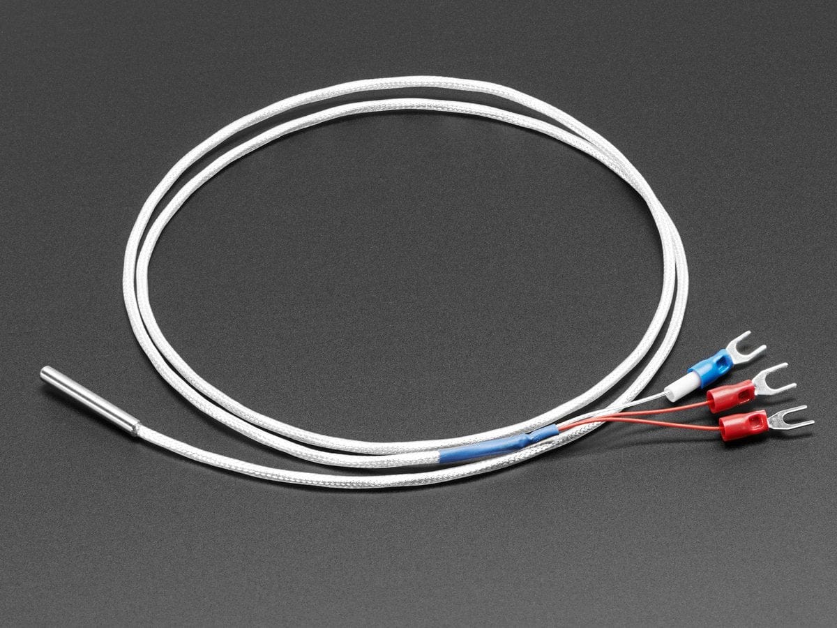 Platinum RTD Sensor - PT100 - 3 Wire 1 meter long by The Pi Hut - The Pi Hut