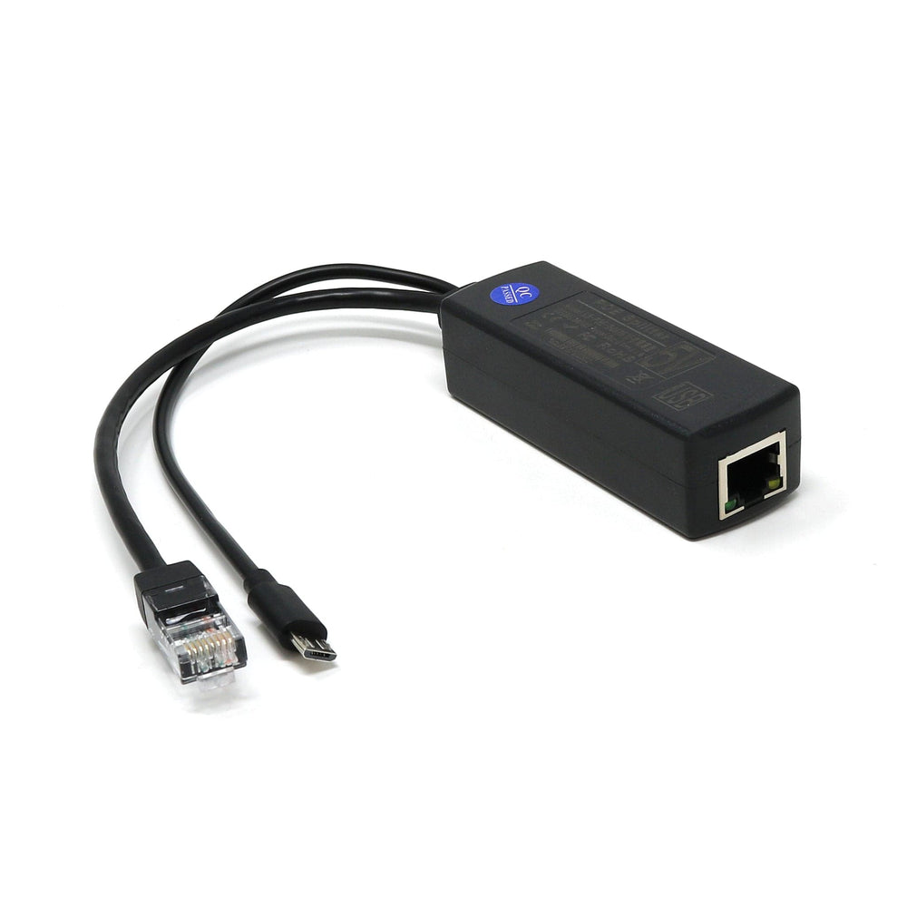 Micro-USB 10/100 PoE Splitter (5V 2.4A) by The Pi Hut - The Pi Hut