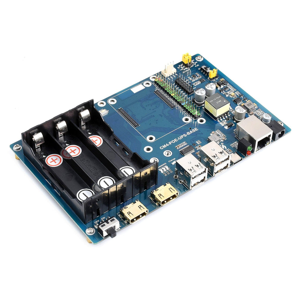 PoE UPS Base Board for Raspberry Pi CM4 - The Pi Hut