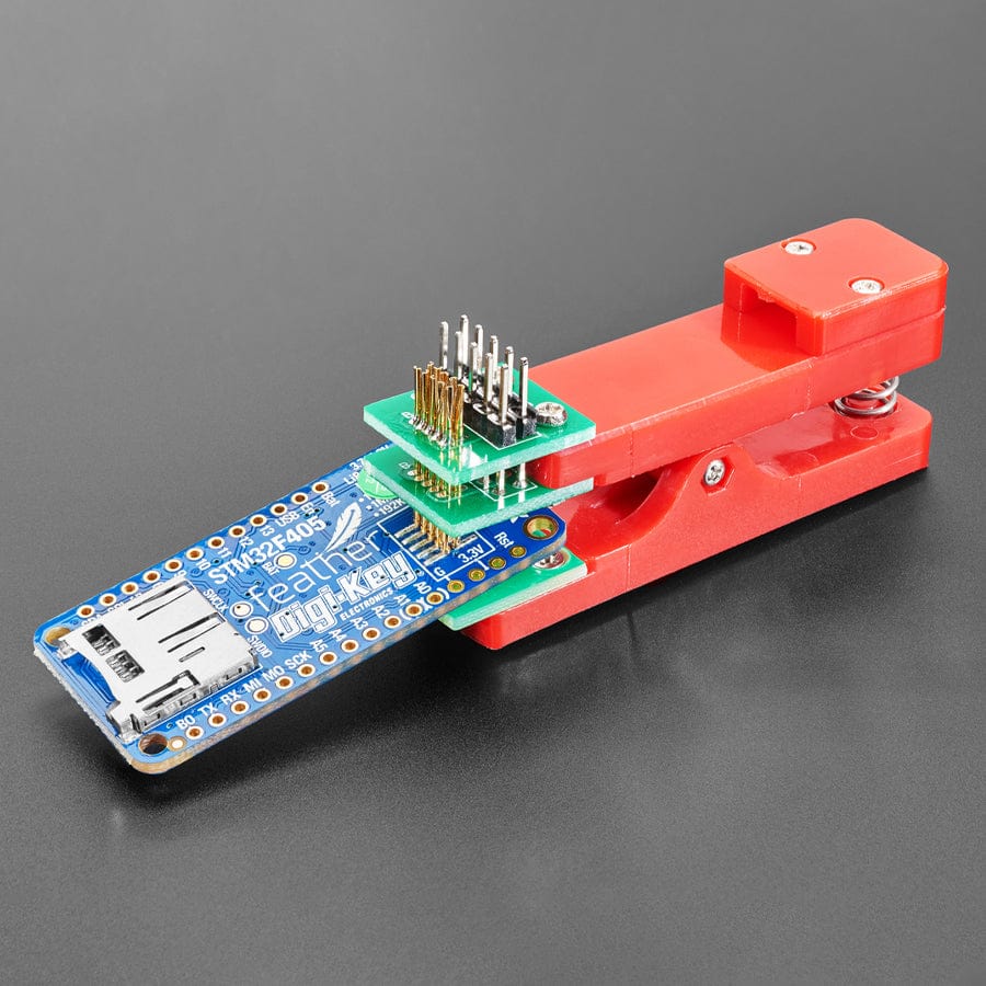 Pogo Pin Probe Clip - 2x5 1.27mm Pitch SWD by The Pi Hut - The Pi Hut