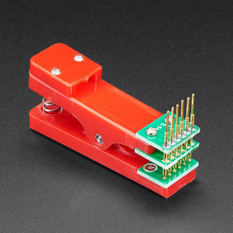 Pogo Pin Probe Clip - 6 Pins with 2.54mm/0.1" Pitch by The Pi Hut - The Pi Hut