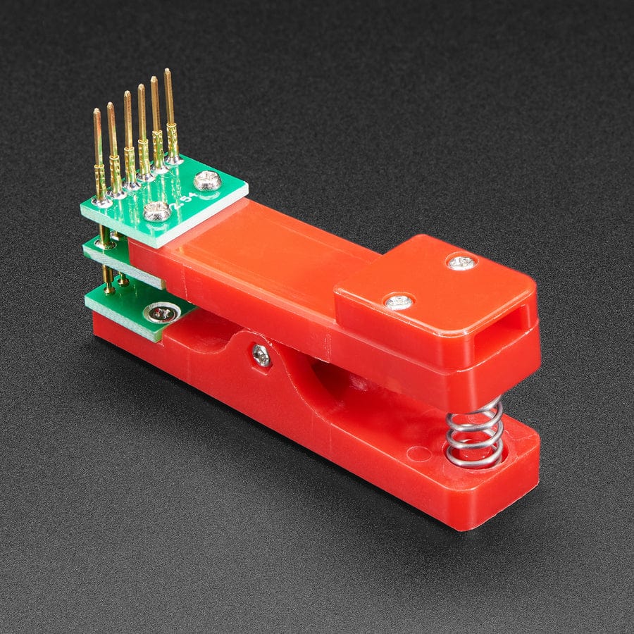 Pogo Pin Probe Clip - 6 Pins with 2.54mm/0.1" Pitch by The Pi Hut - The Pi Hut