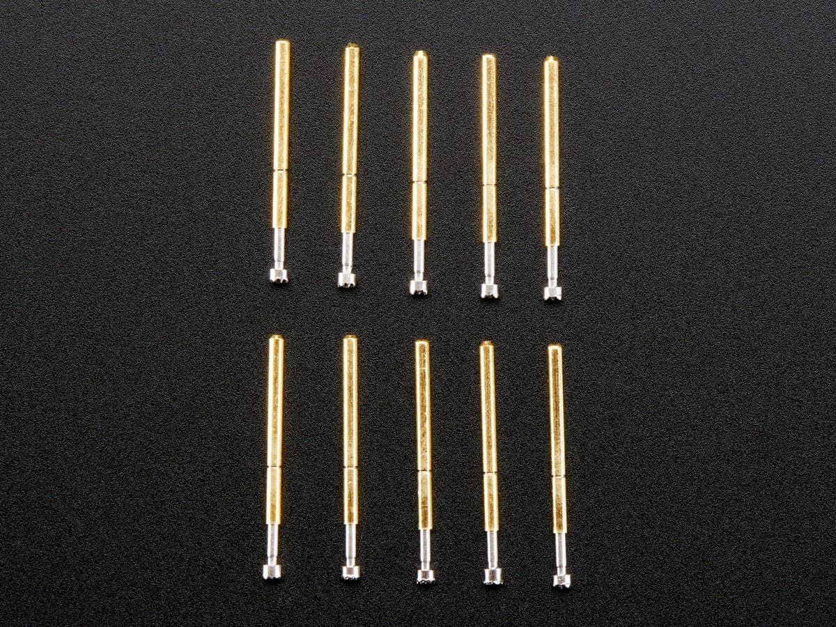 Pogo Pins "Crown Head" (10 pack) (P75-H2) by The Pi Hut - The Pi Hut
