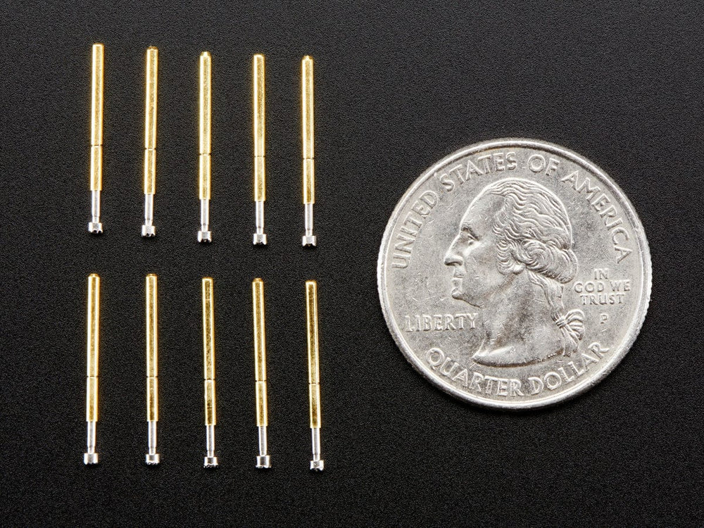 Pogo Pins "Crown Head" (10 pack) (P75-H2) by The Pi Hut - The Pi Hut