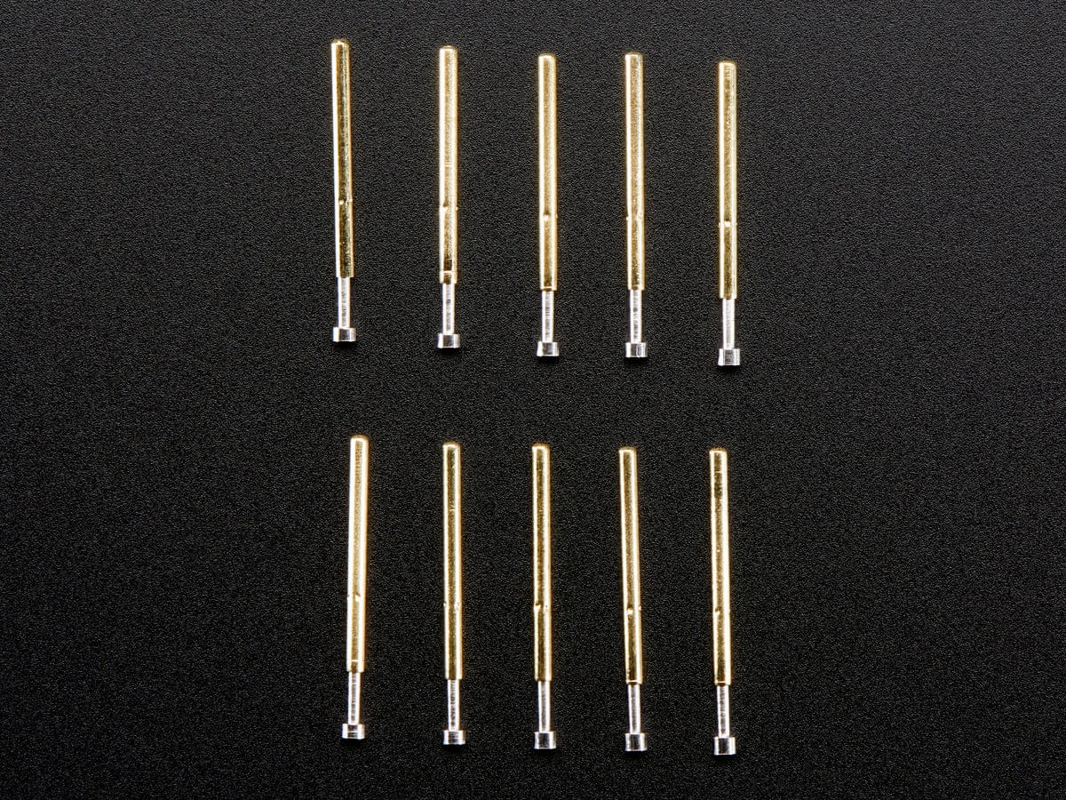 Pogo Pins "Cupped Head" (10 pack) (P75-A2) by The Pi Hut - The Pi Hut