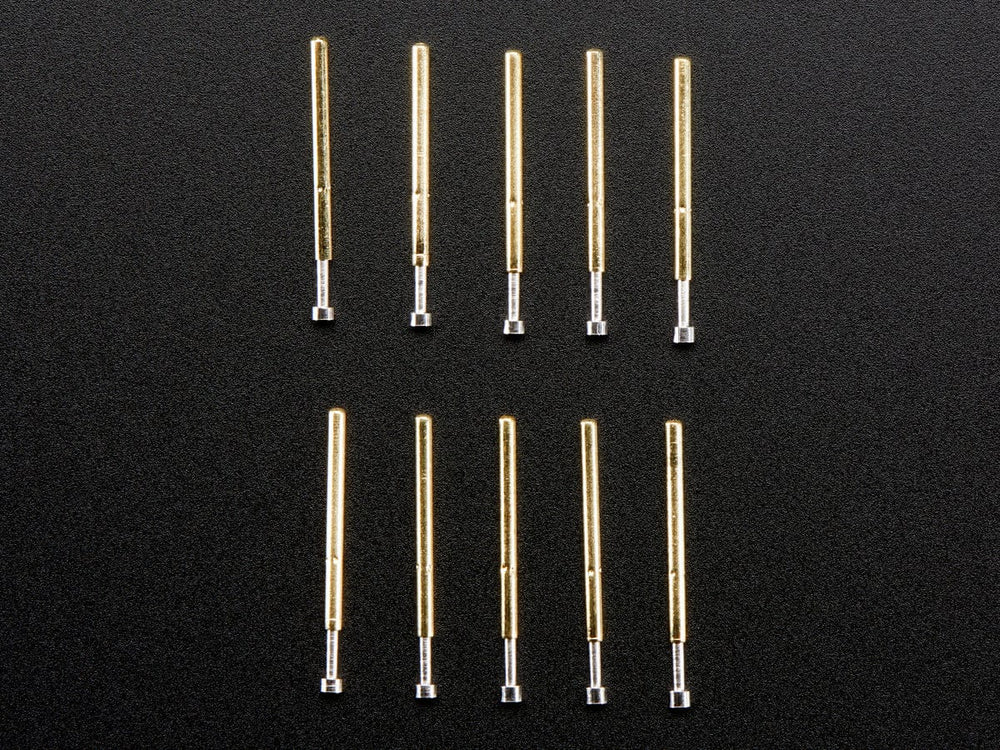 Pogo Pins "Cupped Head" (10 pack) (P75-A2) by The Pi Hut - The Pi Hut