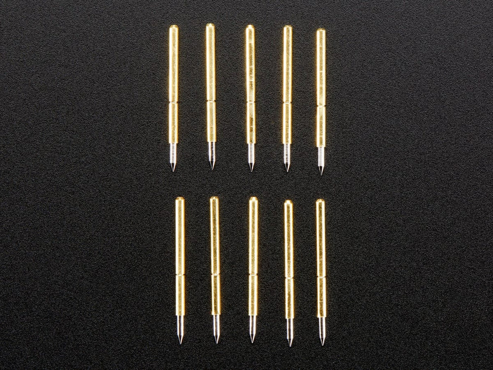 Pogo Pins "Needle Head" (10 pack) (P75-B1) by The Pi Hut - The Pi Hut