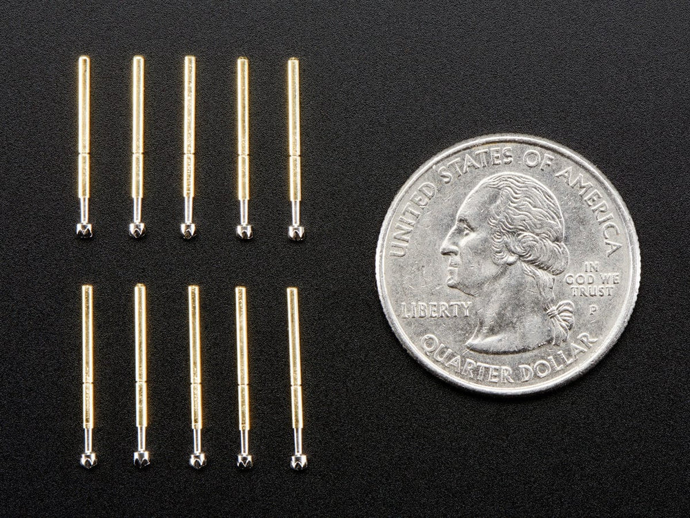Pogo Pins "Spear Head" (10 pack) (P75-LM3) by The Pi Hut - The Pi Hut
