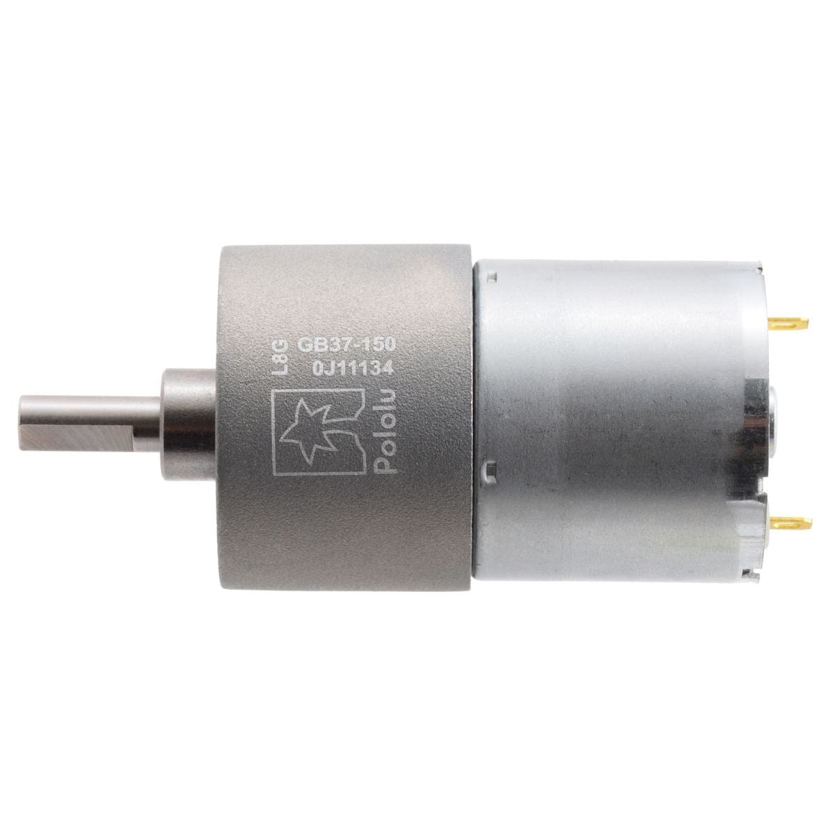 Pololu 12V 150:1 37D 12V Metal Gearmotor by Pololu - The Pi Hut