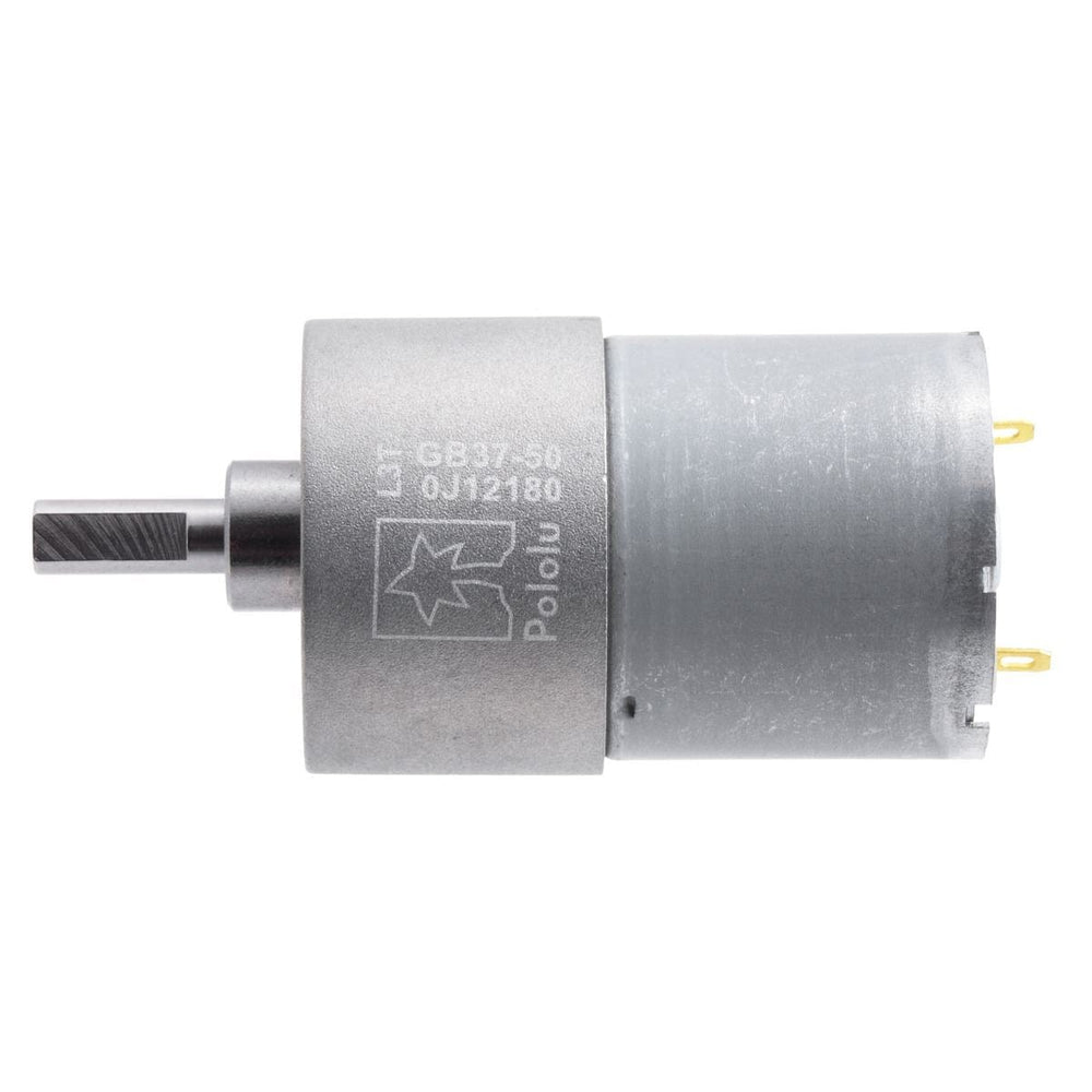 Pololu 12V 50:1 37D 12V Metal Gearmotor by Pololu - The Pi Hut