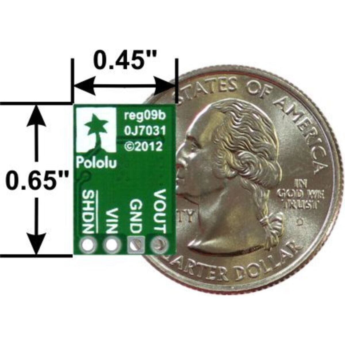 Pololu 3.3V Step-Up/Step-Down Voltage Regulator S7V8F3 - The Pi Hut