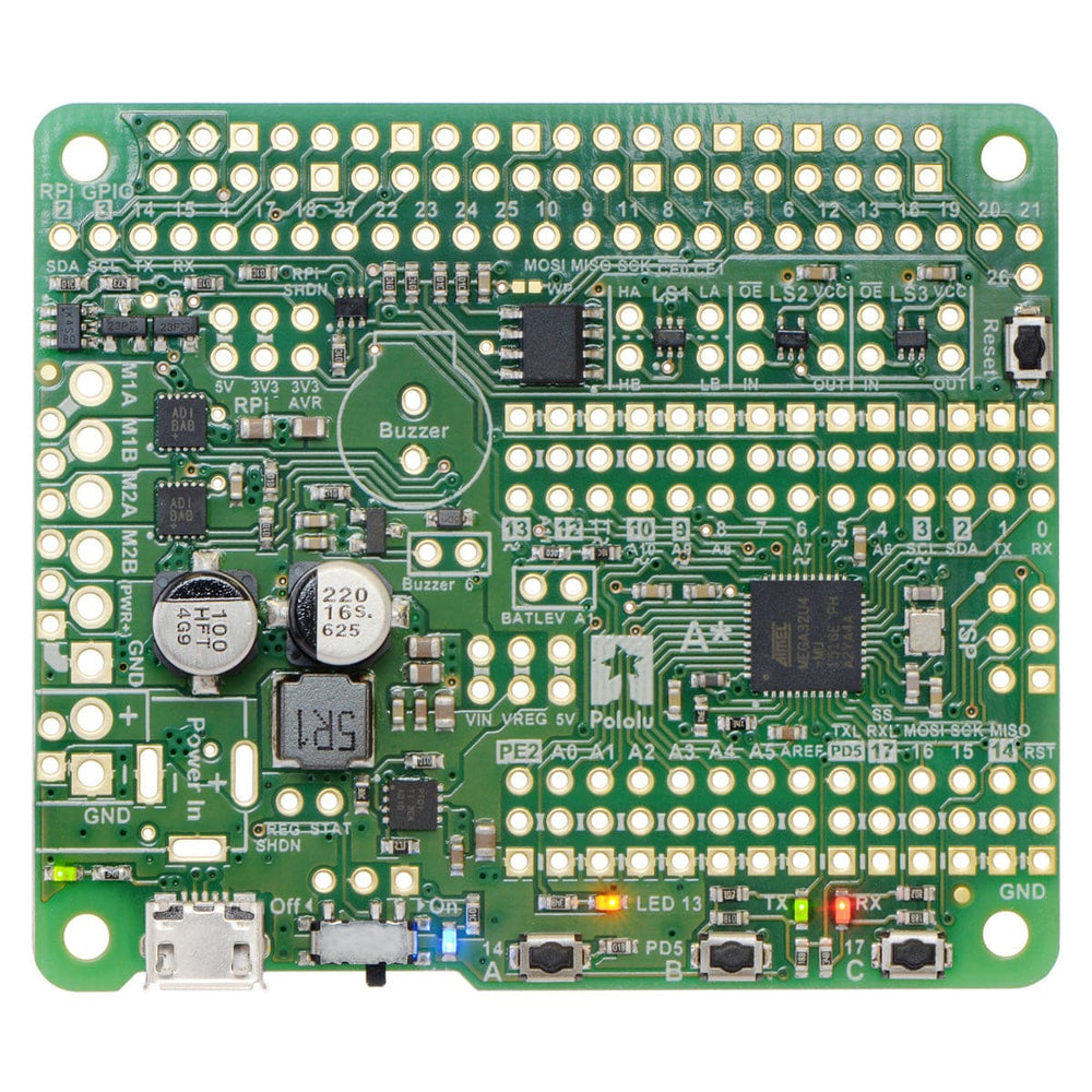 Pololu A-Star 32U4 Robot Controller SV with Raspberry Pi Bridge by Pololu - The Pi Hut