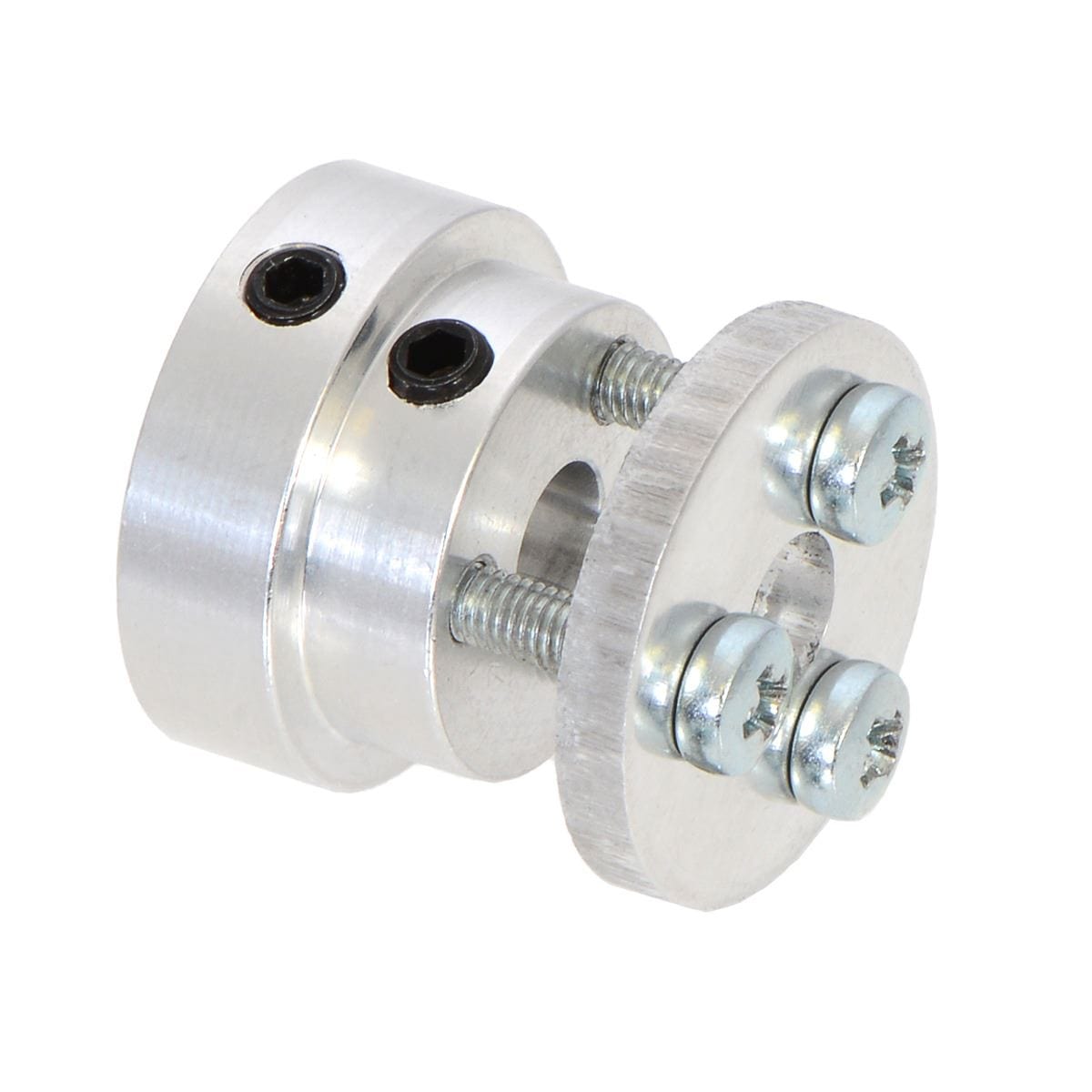 Pololu Aluminum Scooter Wheel Adapter for 6mm Shaft by Pololu - The Pi Hut