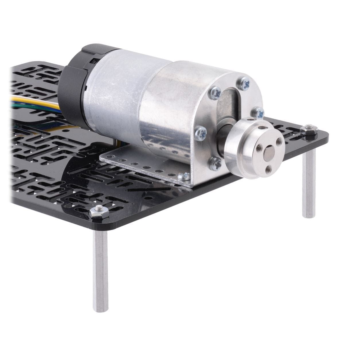 Pololu Aluminum Scooter Wheel Adapter for 6mm Shaft by Pololu - The Pi Hut