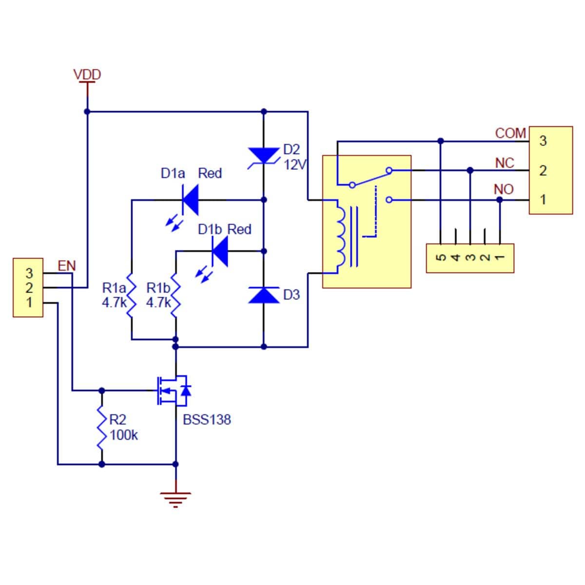 Pololu Basic SPDT Relay Carrier with 12VDC Relay (Assembled) by Pololu - The Pi Hut