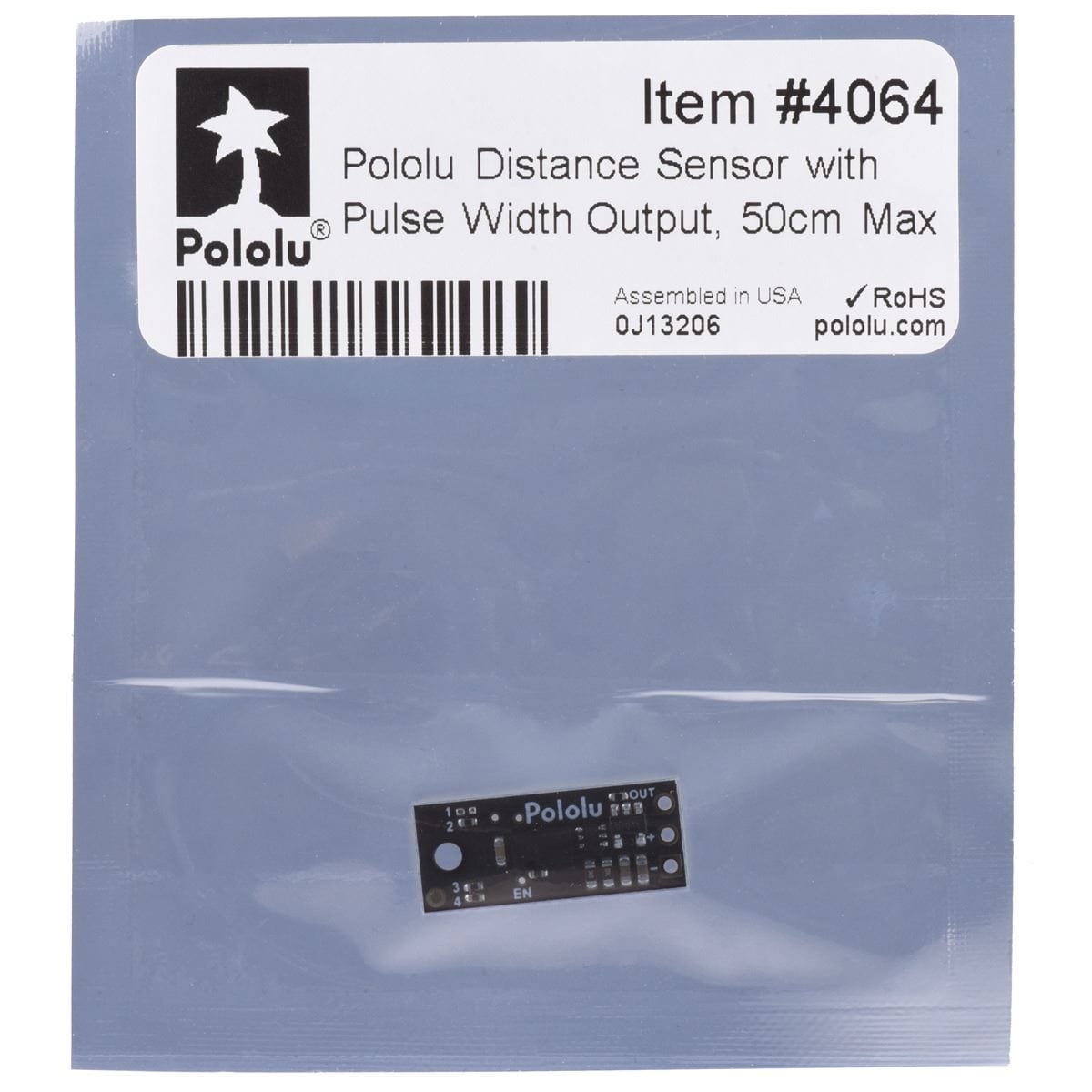 Pololu Distance Sensor with Pulse Width Output - 50cm by Pololu - The Pi Hut