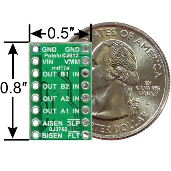Pololu DRV8833 Dual Motor Driver Carrier by Pololu - The Pi Hut