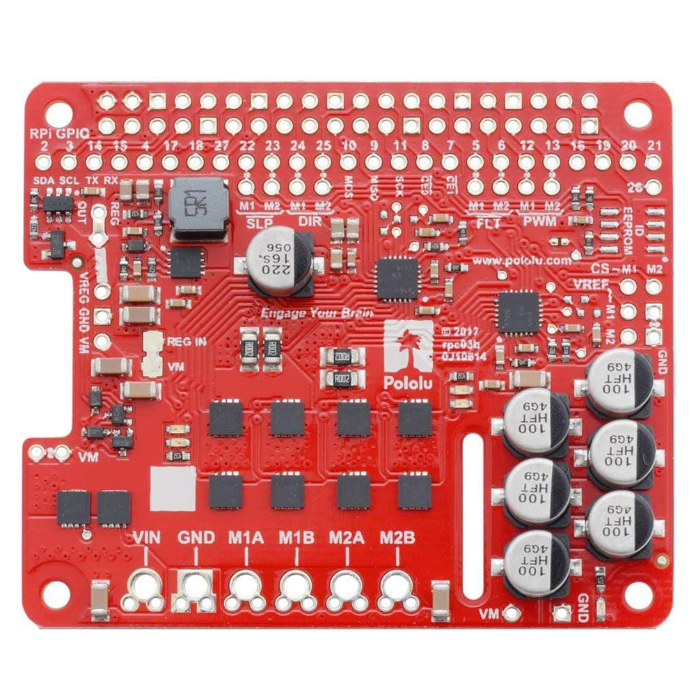 Pololu Dual G2 High-Power Motor Driver for Raspberry Pi - The Pi Hut