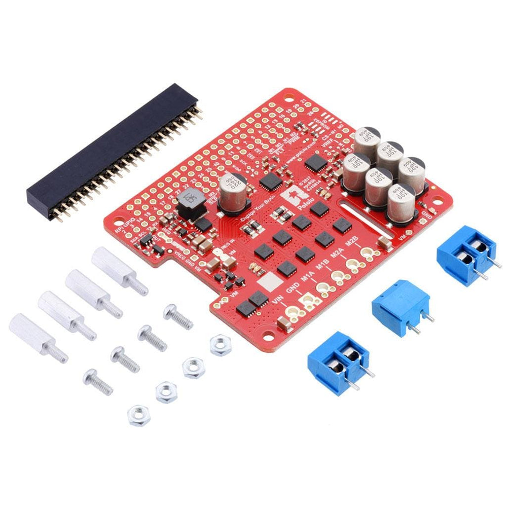 Pololu Dual G2 High-Power Motor Driver for Raspberry Pi - The Pi Hut