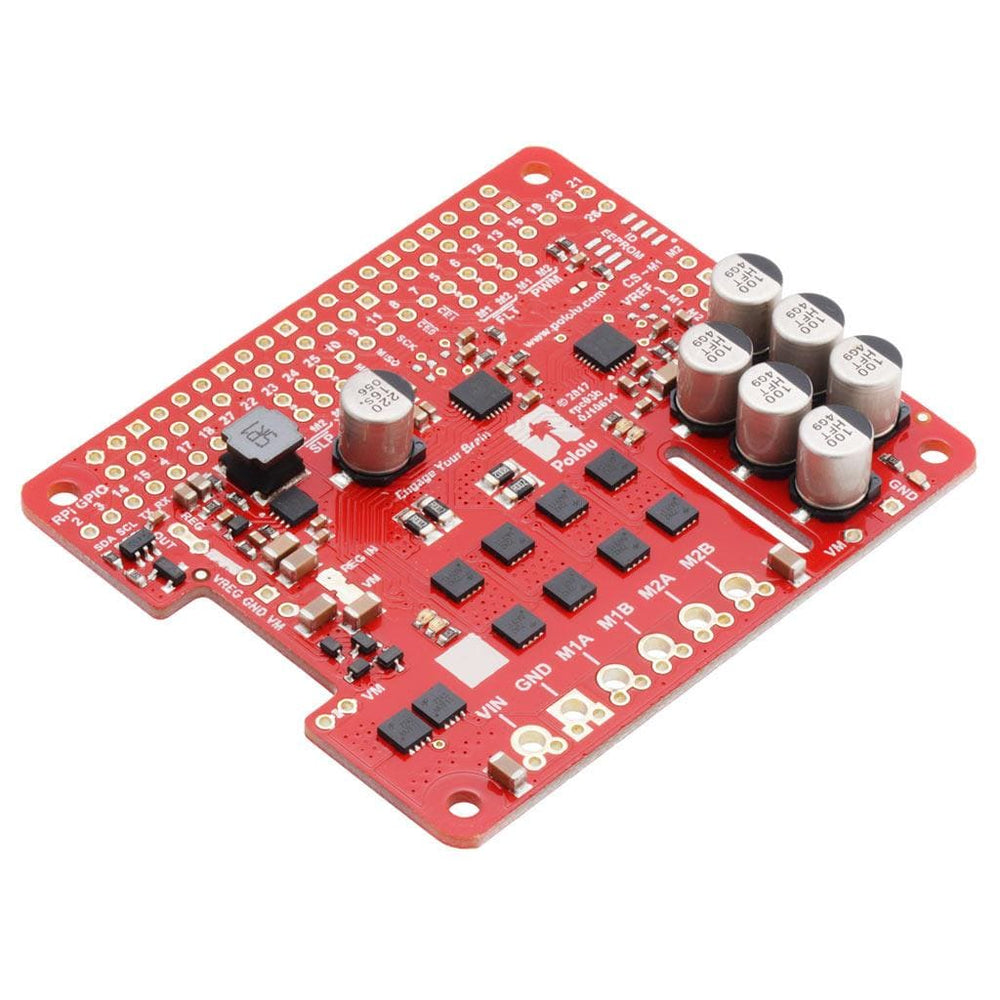 Pololu Dual G2 High-Power Motor Driver for Raspberry Pi by Pololu - The Pi Hut