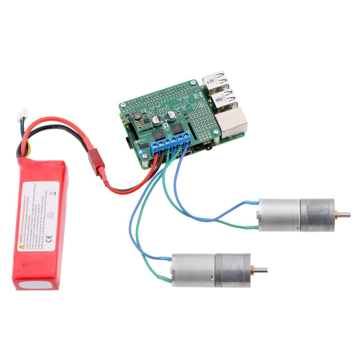 Pololu Dual MC33926 Motor Driver for Raspberry Pi (Assembled) by Pololu - The Pi Hut