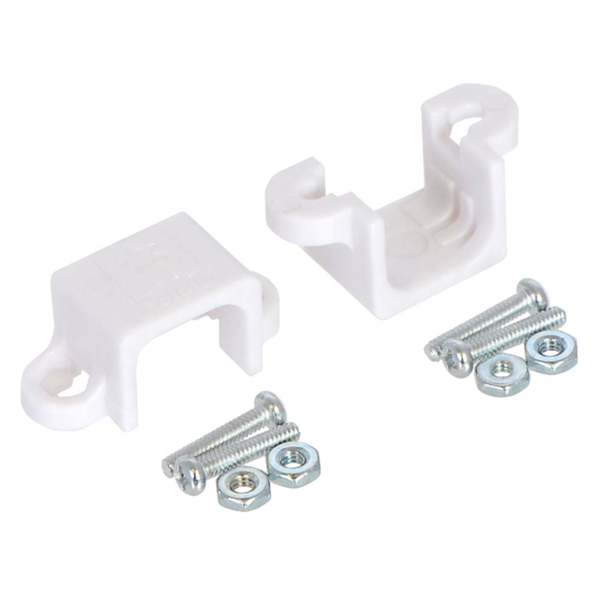 Pololu Micro Metal Gearmotor Bracket Pair - White by Pololu - The Pi Hut