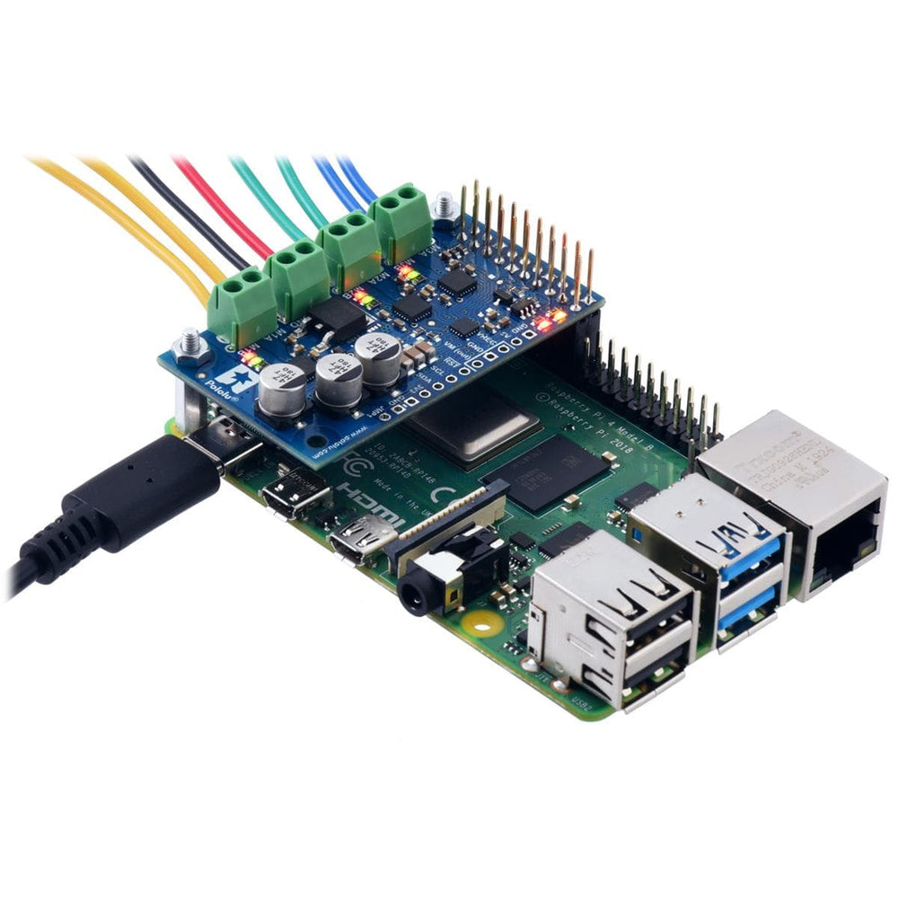 Pololu Motoron M3H256 Triple Motor Controller for Raspberry Pi (Soldered) - The Pi Hut