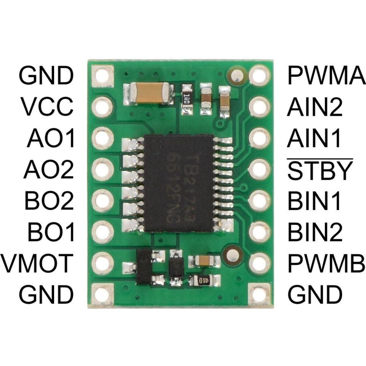 Pololu TB6612FNG Dual Motor Driver Carrier by Pololu - The Pi Hut