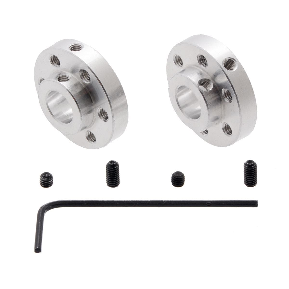 Pololu Universal Aluminium Mounting Hub for 8mm Shafts - M3 Holes (2-Pack) by Pololu - The Pi Hut