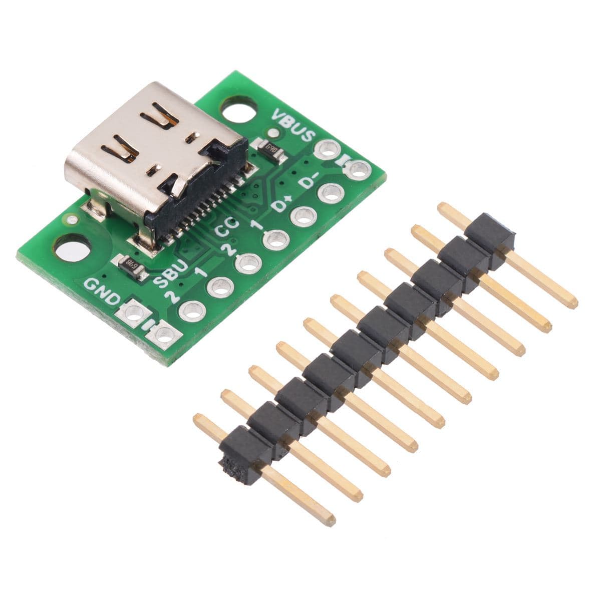 Pololu USB 2.0 Type-C Connector Breakout Board (usb07b) by Pololu - The Pi Hut