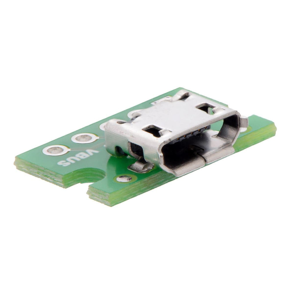 Pololu USB Micro-B Connector Breakout Board by Pololu - The Pi Hut
