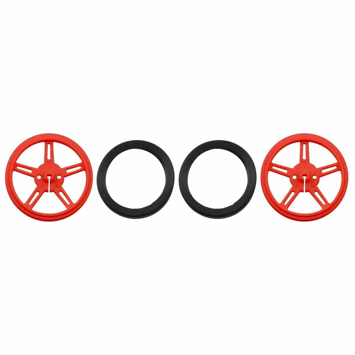 Pololu Wheel 60×8mm Pair - Red by Pololu - The Pi Hut