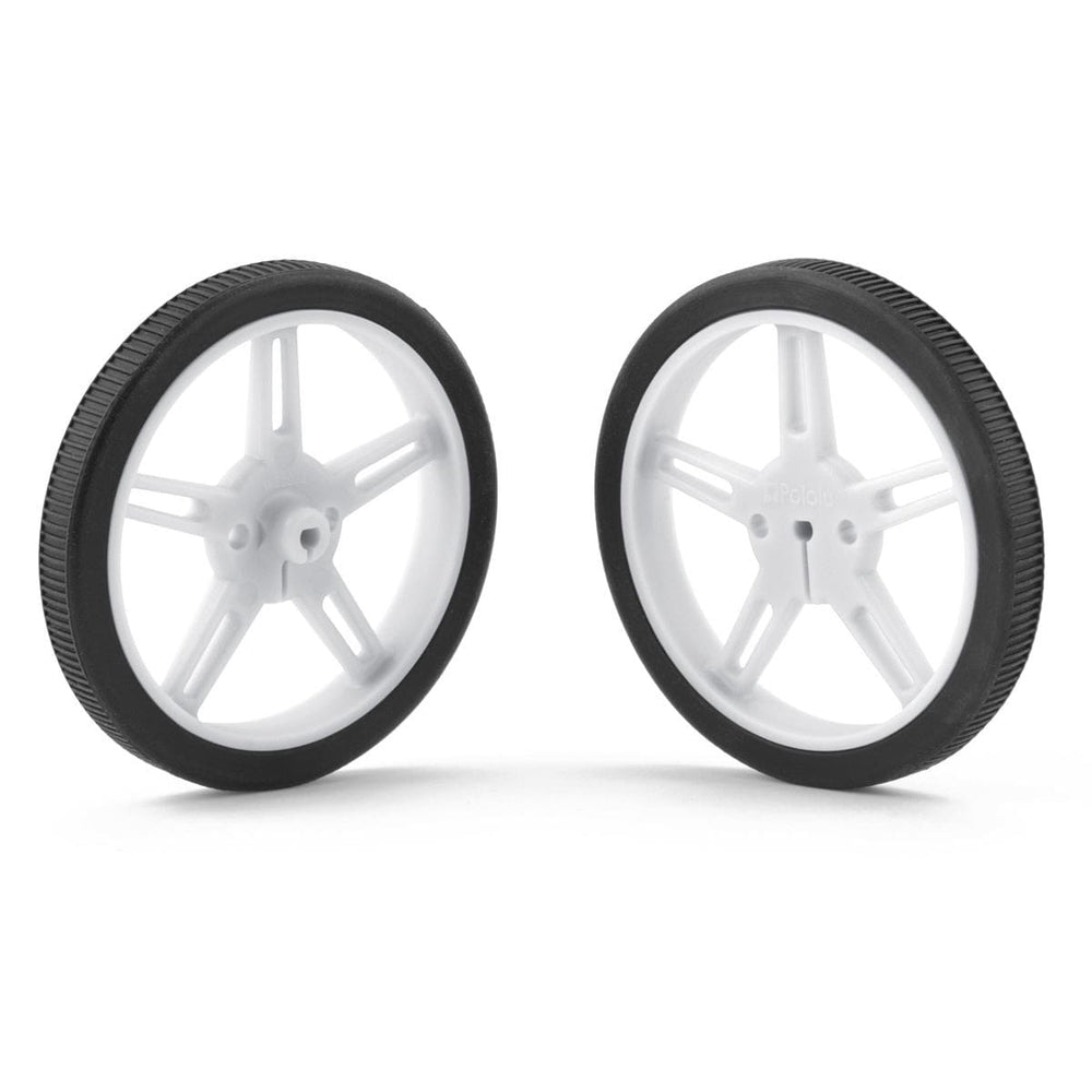 Pololu Wheel 60×8mm Pair - White by Pololu - The Pi Hut