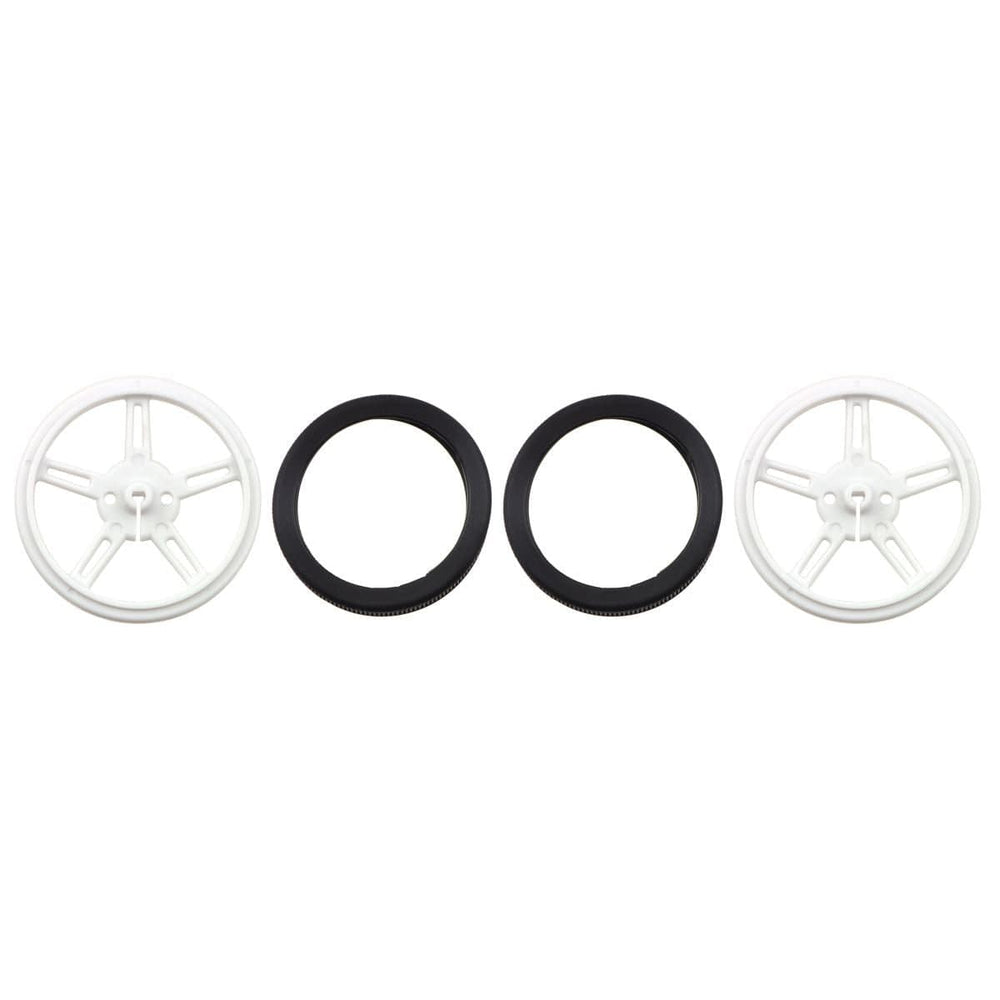 Pololu Wheel 60×8mm Pair - White by Pololu - The Pi Hut