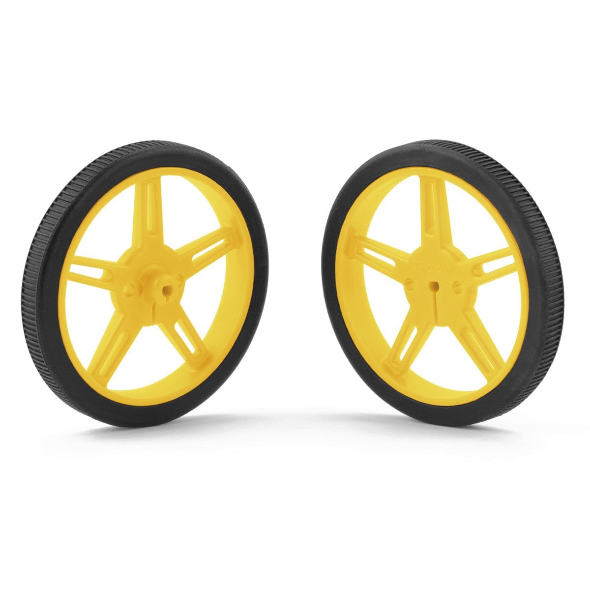 Pololu Wheel 60×8mm Pair - Yellow by Pololu - The Pi Hut