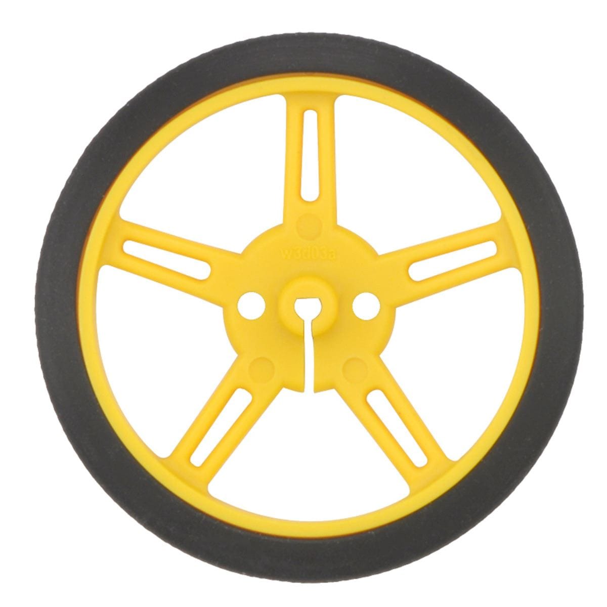 Pololu Wheel 60×8mm Pair - Yellow by Pololu - The Pi Hut