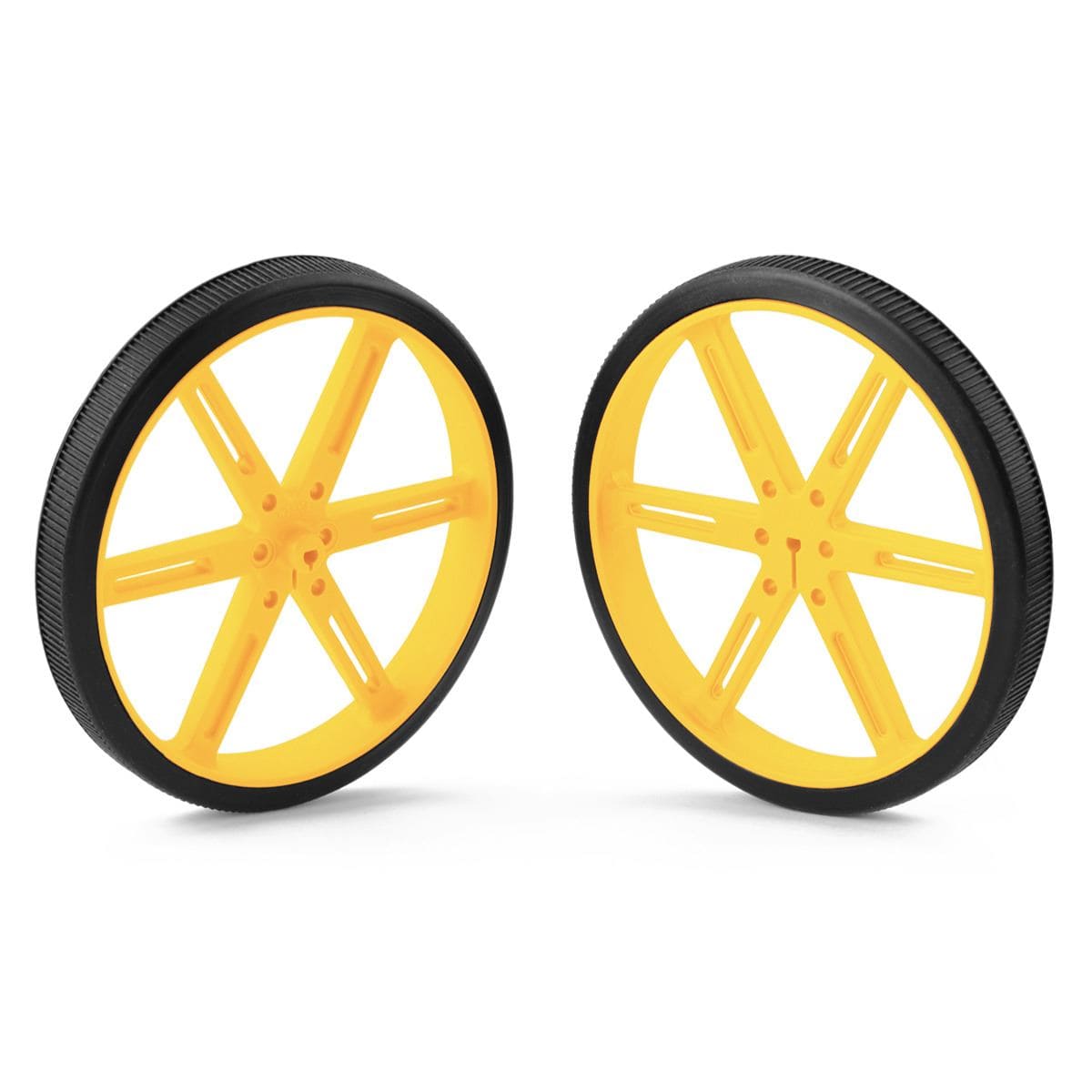 Pololu Wheel 90X10mm Pair - Yellow by Pololu - The Pi Hut