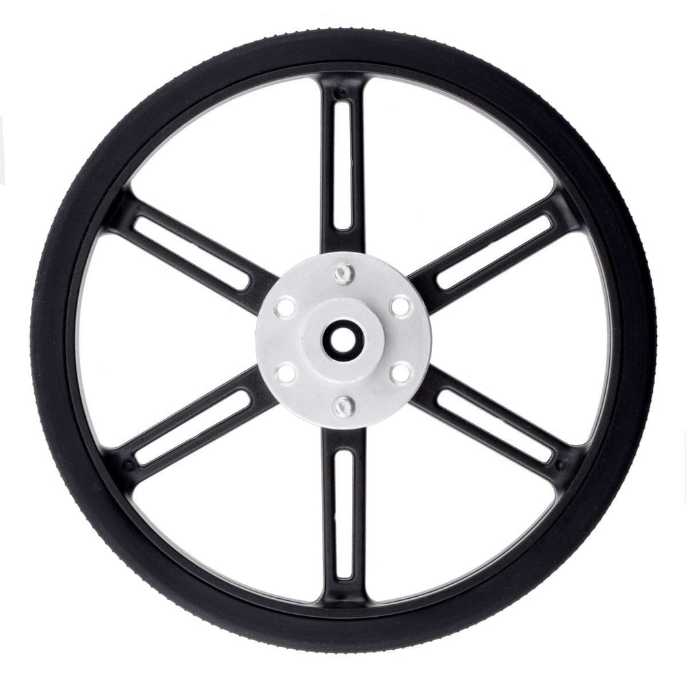 Pololu Wheel Pair for Standard Servo Splines (25T, 5.8mm) - 90×10mm, Red by Pololu - The Pi Hut