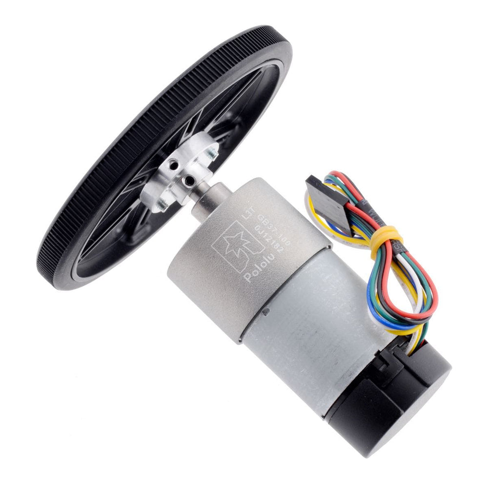 Pololu Wheel Pair for Standard Servo Splines (25T, 5.8mm) - 90×10mm, White by Pololu - The Pi Hut